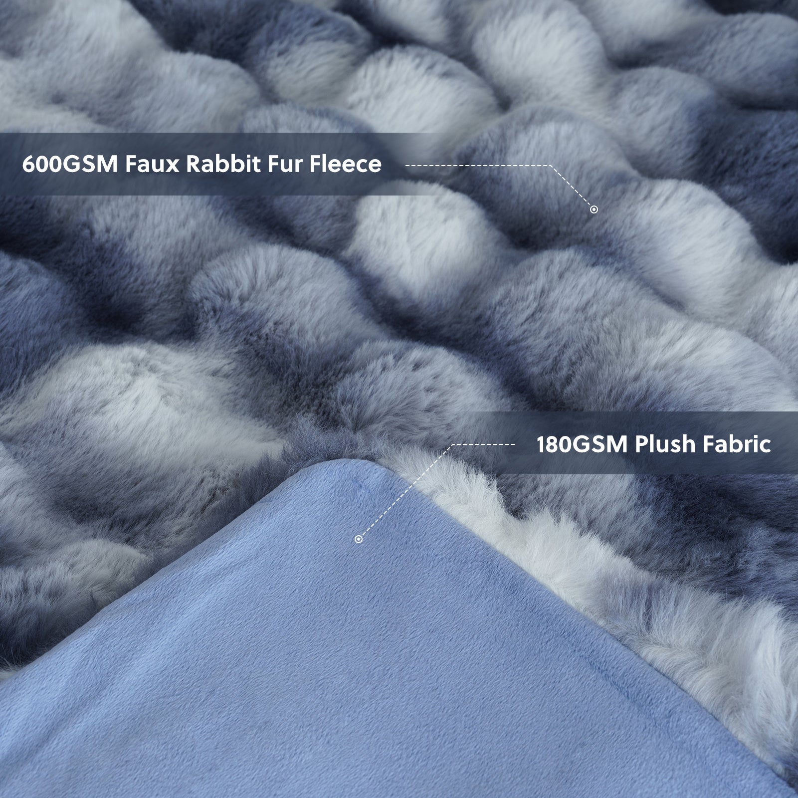 Velvéra™ LumiLuxe™ Faux Rabbit Fleece Blanket — Infinite Softness, Effortless Elegance
